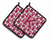 Monogram Football Pair of Pot Holders - 638508400239