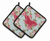 Butterfly Artwork Pair of Pot Holders - 638508368812