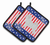 USA Patriotic Dog Art Pair of Pot Holders - 638508524195