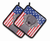American Flag and Dog on Oven Mitt - 638508389176