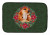 Poinsettia Wreath Dog on Dish Drying Mat - 652259253685