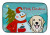 Snowman with Dog Dish Drying Mat - 652259245178
