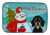Snowman with Dog Dish Drying Mat - 652259243631