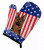 American Flag and Dog on Oven Mitt - 638508480095