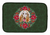 Poinsettia Wreath Dog on Dish Drying Mat - 652259253647