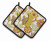 Monogram Floral Pair of Pot Holders - 638508386663