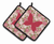 Butterfly Artwork Pair of Pot Holders - 638508404343