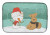 Dog and Snowman Christmas Dish Drying Mat - 652259277209