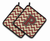 Monogram Chevron Pair of Pot Holders - 638508399243