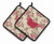 Butterfly Artwork Pair of Pot Holders - 638508405432