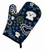 Blue Flowers Dog Art Oven Mitt - 638508607317