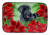 Poinsettias Dog on Dish Drying Mat - 652259252367