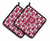 Monogram Football Pair of Pot Holders - 638508400284