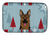 Winter Holiday Dog on Dish Drying Mat - 652259244935