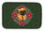 Poinsettia Wreath Dog on Dish Drying Mat - 652259253296