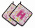 Monogram Floral Pair of Pot Holders - 638508387011