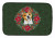 Poinsettia Wreath Dog on Dish Drying Mat - 652259253548