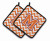 Monogram Chevron Pair of Pot Holders - 638508399472