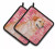 Dog Art Seasonal Pair of Pot Holders - 652259215812