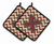 Monogram Chevron Pair of Pot Holders - 638508399328