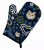 Blue Flowers Dog Art Oven Mitt - 638508607744