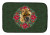 Poinsettia Wreath Dog on Dish Drying Mat - 652259253234