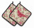 Butterfly Artwork Pair of Pot Holders - 638508405449