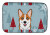 Winter Holiday Dog on Dish Drying Mat - 652259243235