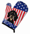 American Flag and Dog on Oven Mitt - 638508480132