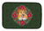 Poinsettia Wreath Dog on Dish Drying Mat - 652259253821