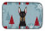 Winter Holiday Dog on Dish Drying Mat - 652259244041