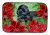 Poinsettias Dog on Dish Drying Mat - 652259252473