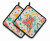 Monogram Retro Pair of Pot Holders - 638508385918