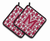Monogram Football Pair of Pot Holders - 638508400253