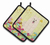 Easter Eggs Dog Pair of Pot Holders - 638508766205