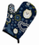 Blue Flowers Dog Art Oven Mitt - 638508607300