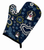 Blue Flowers Dog Art Oven Mitt - 638508607607