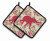 Animal Artwork Pair of Pot Holders - 638508405258