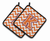 Monogram Chevron Pair of Pot Holders - 638508399458