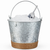 Jute Wrapped Galvanized Ice Bucket by Twine - 842094108800