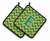 Monogram Chevron Pair of Pot Holders - 638508398611