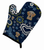 Blue Flowers Dog Art Oven Mitt - 638508607560