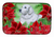 Poinsettias Dog on Dish Drying Mat - 652259252510