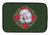 Poinsettia Wreath Dog on Dish Drying Mat - 652259253791