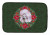 Poinsettia Wreath Dog on Dish Drying Mat - 652259253791