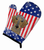 American Flag and Dog on Oven Mitt - 638508480316
