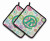 Monogram Floral Pair of Pot Holders - 638508384782