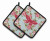 Butterfly Artwork Pair of Pot Holders - 638508368775