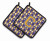 Monogram Football Pair of Pot Holders - 638508399892