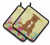 Easter Eggs Dog Pair of Pot Holders - 638508766373